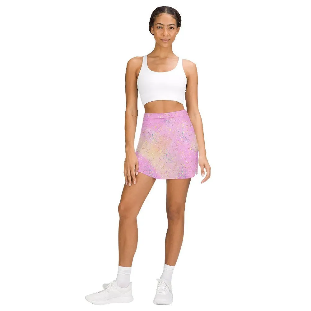 Pink Splash A-Line Skirt with Pocket Light proof trouser skirt