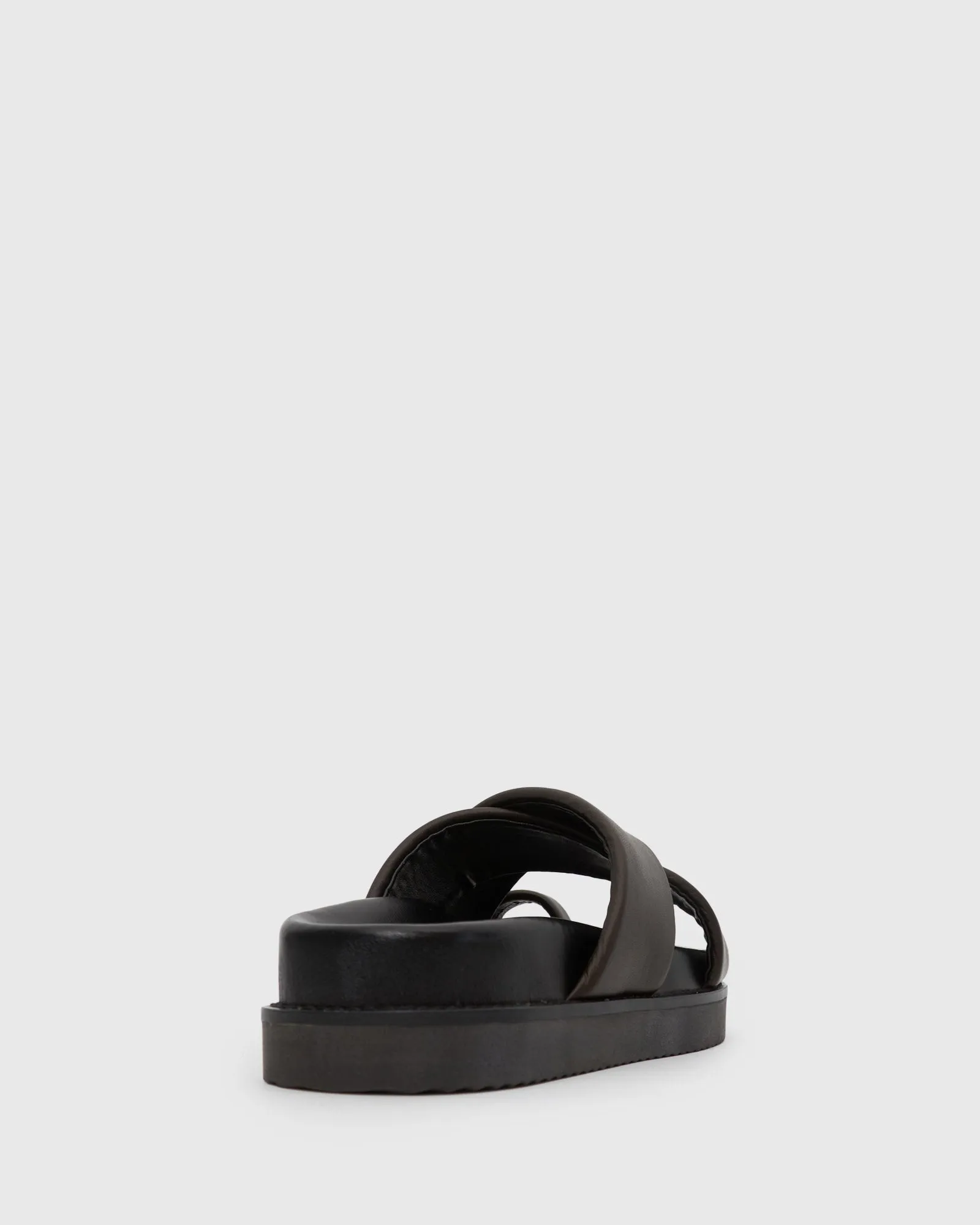 PRE-ORDER BERMUDA Leather Crossover Slide Sandals