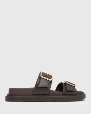 PRE-ORDER MIDTOWN Feature Buckle Footbed Sandals