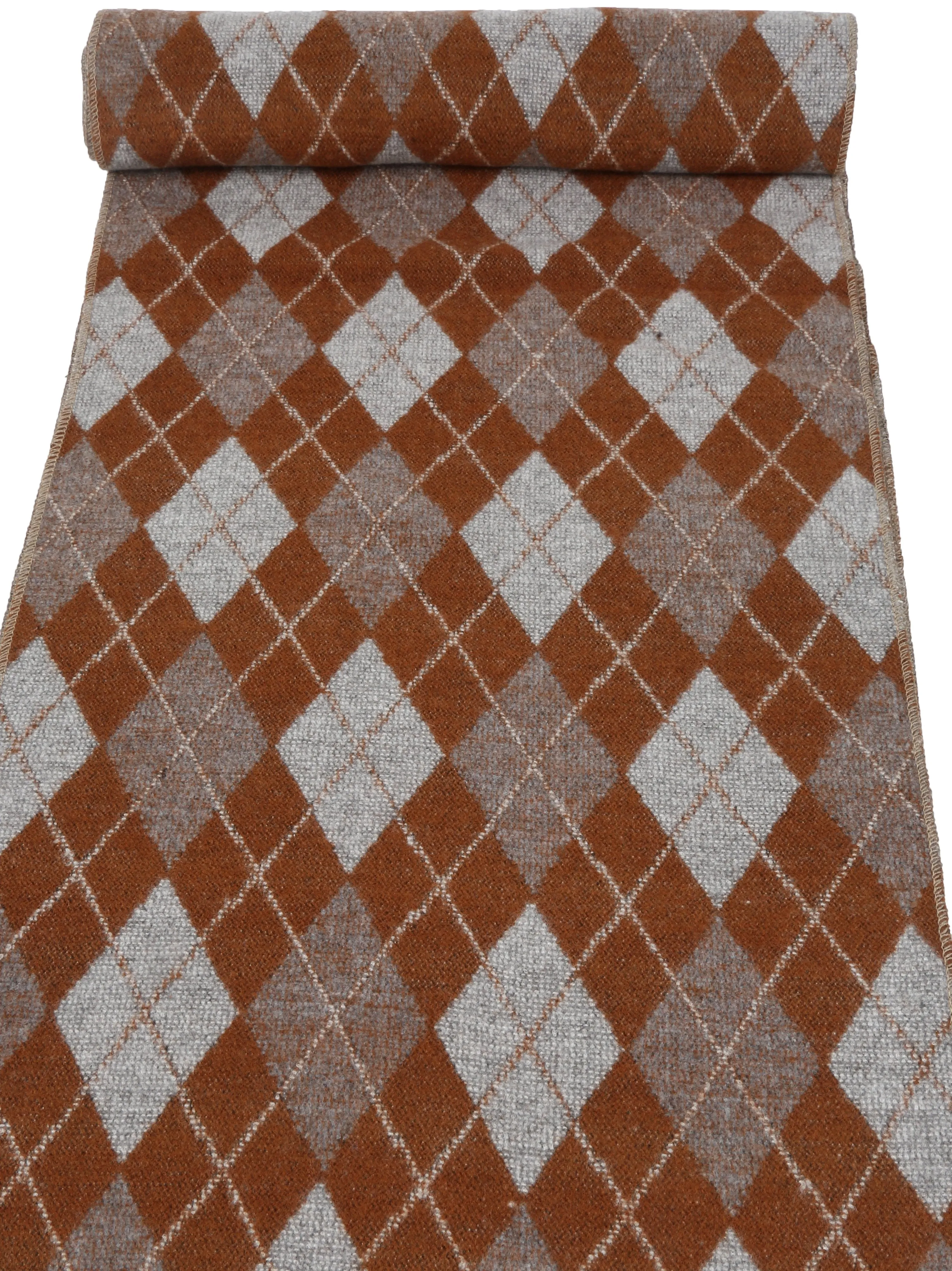 Sakkas Ezel Long Warm Argyle Patterned UniSex Cashmere Feel Scarf