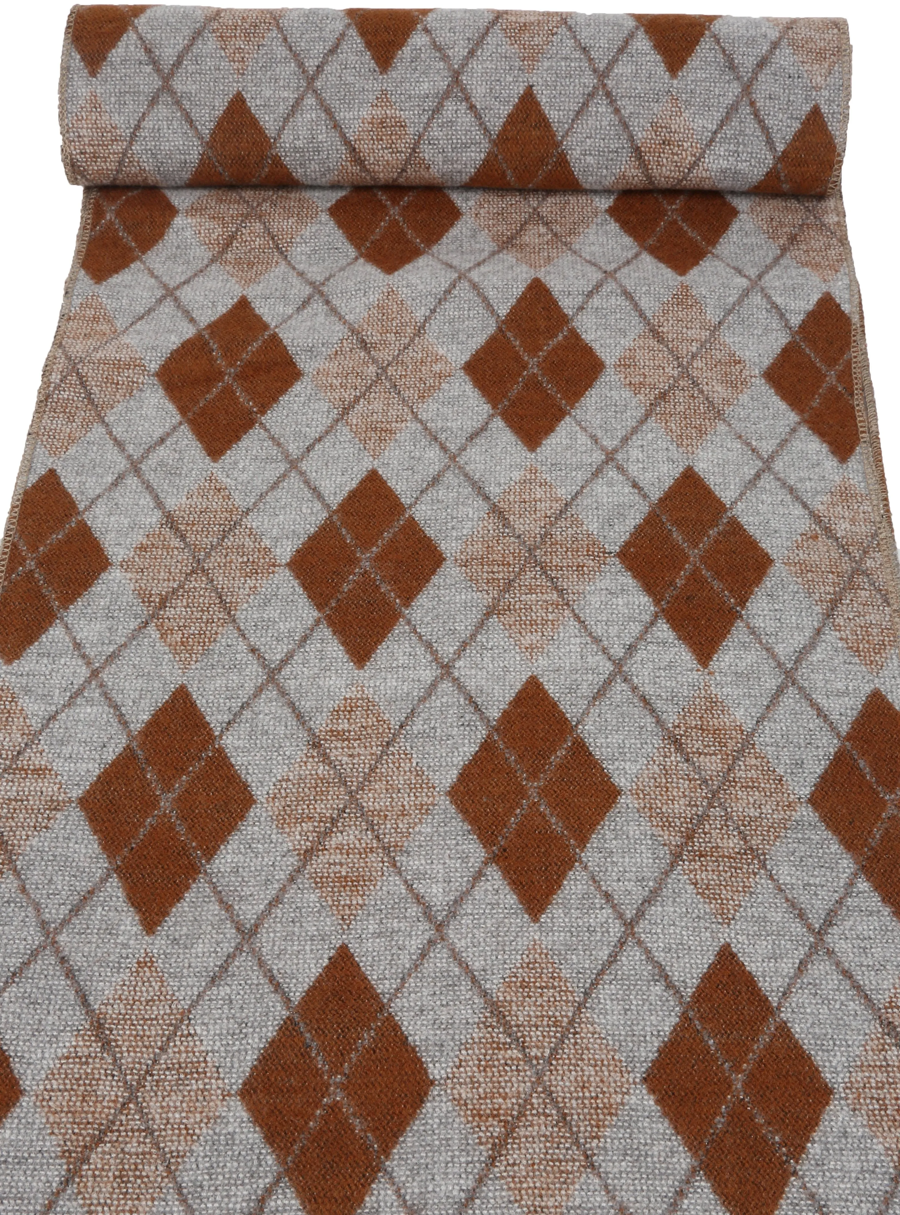 Sakkas Ezel Long Warm Argyle Patterned UniSex Cashmere Feel Scarf