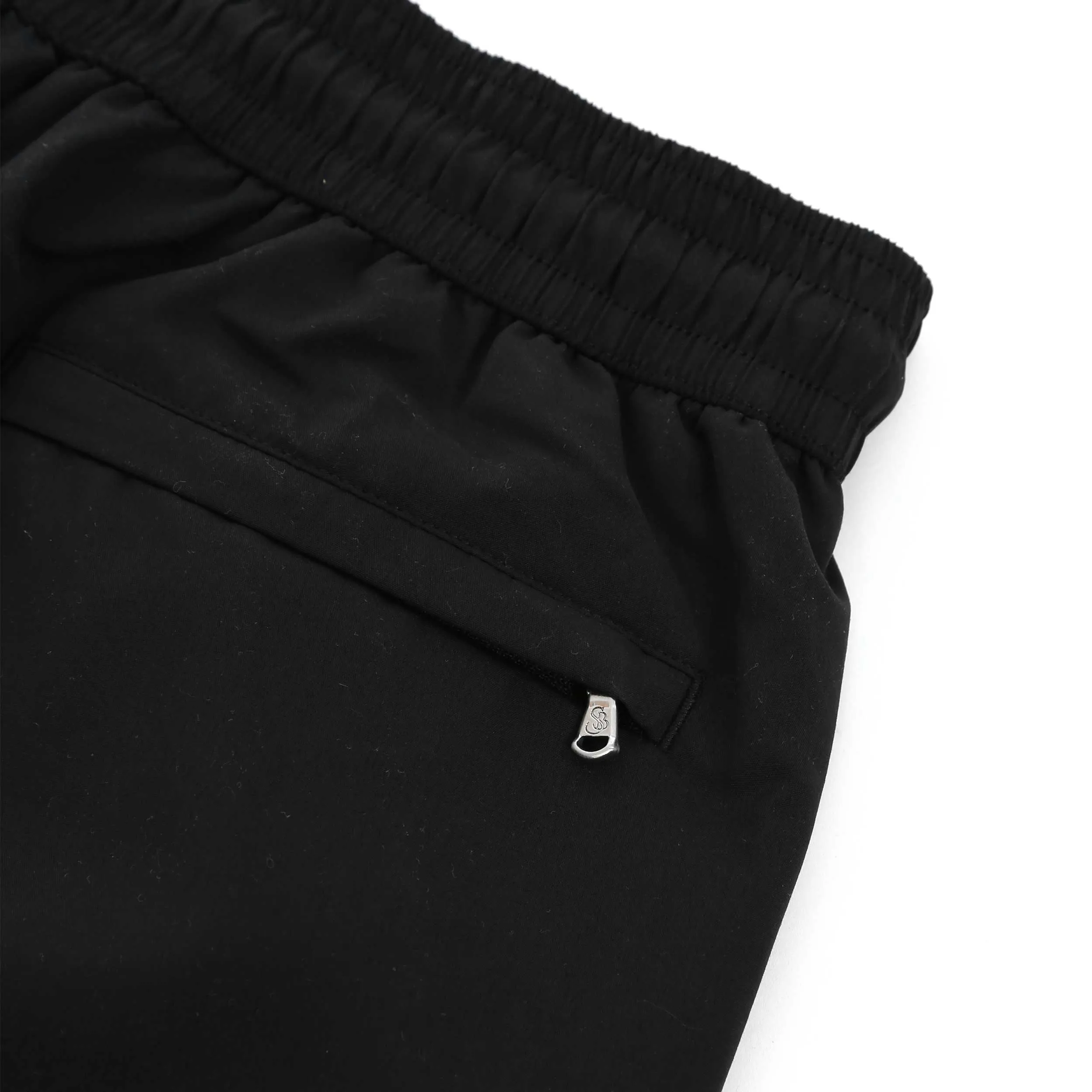 Sandbanks Badge Logo Swim Shorts in Black