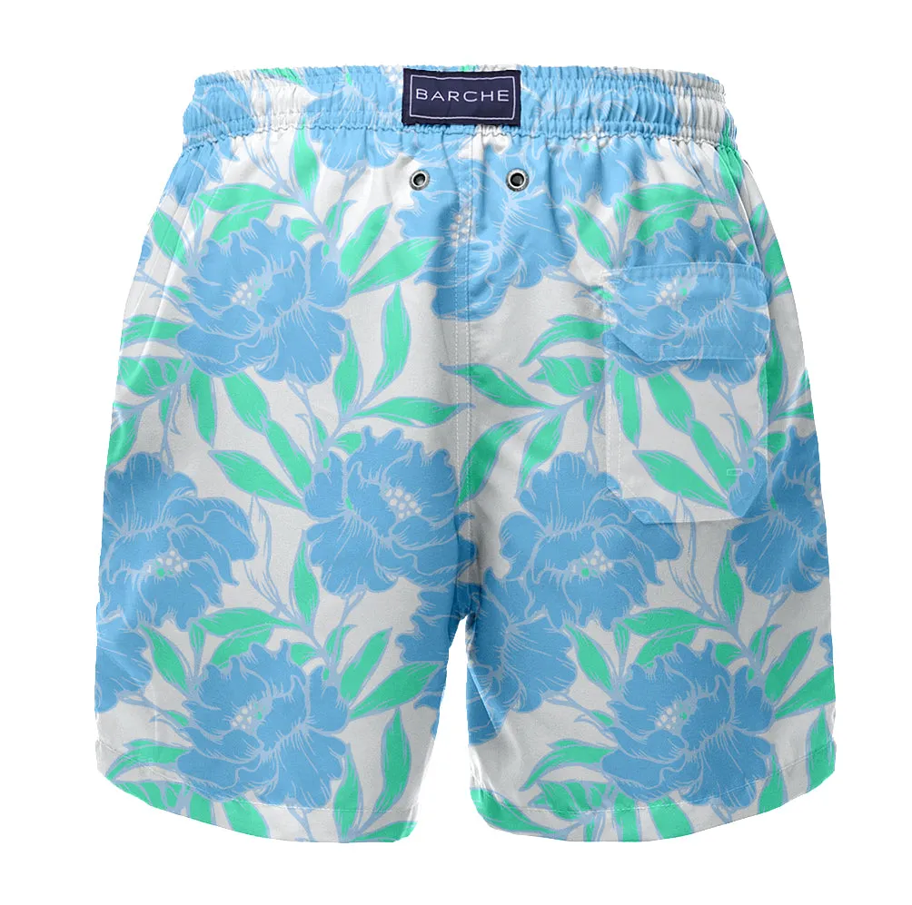 Short Floral Paradise Branco