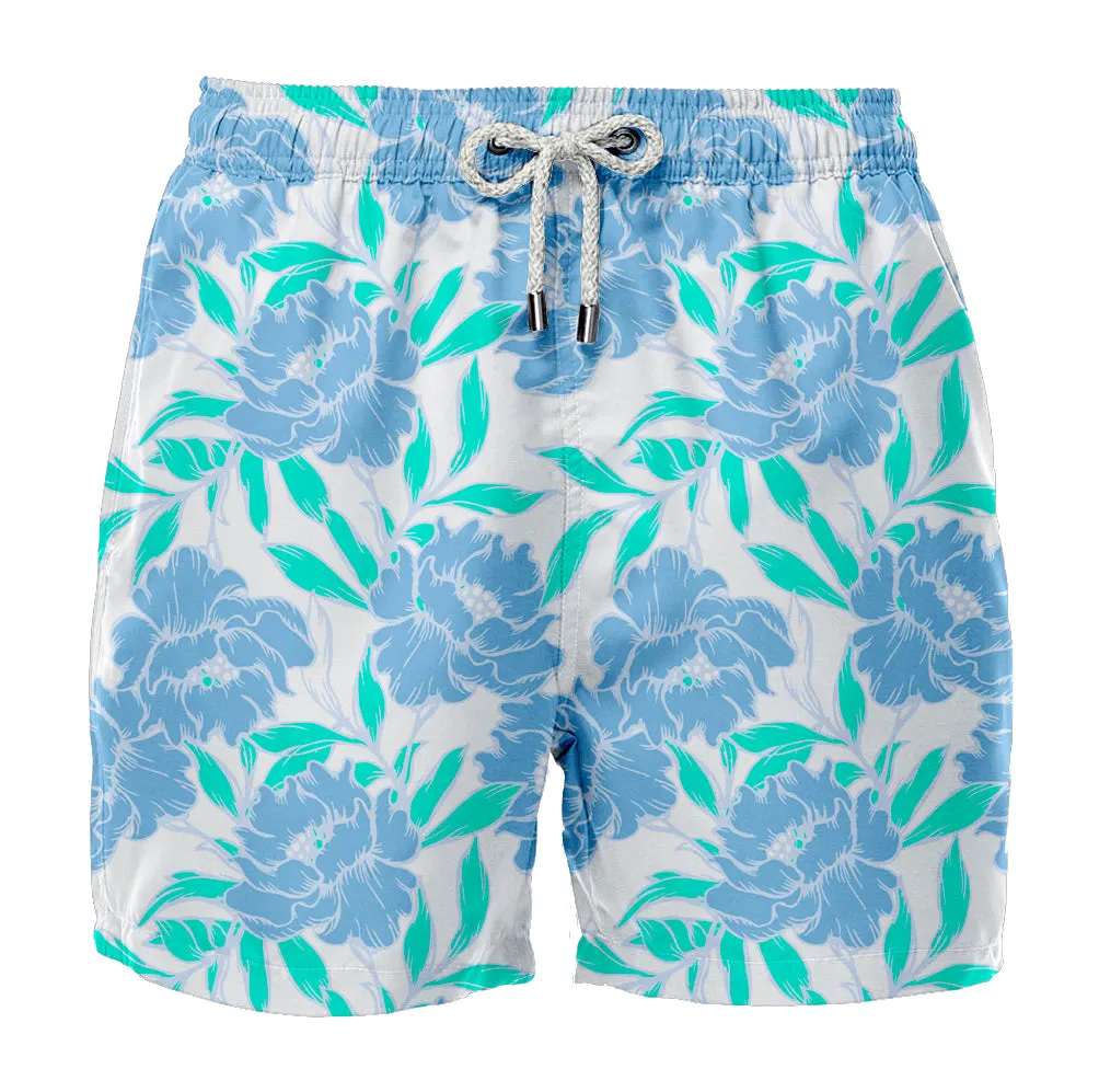 Short Floral Paradise Branco