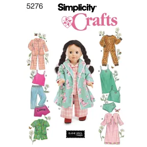 Simplicity Sewing Pattern 5276 Doll Clothes