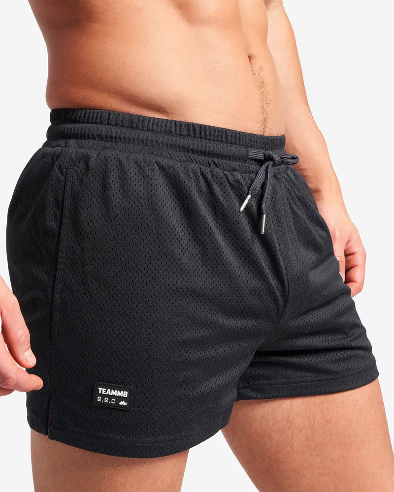 TEAMM8 S.S.C. Mesh 3" Short - Black