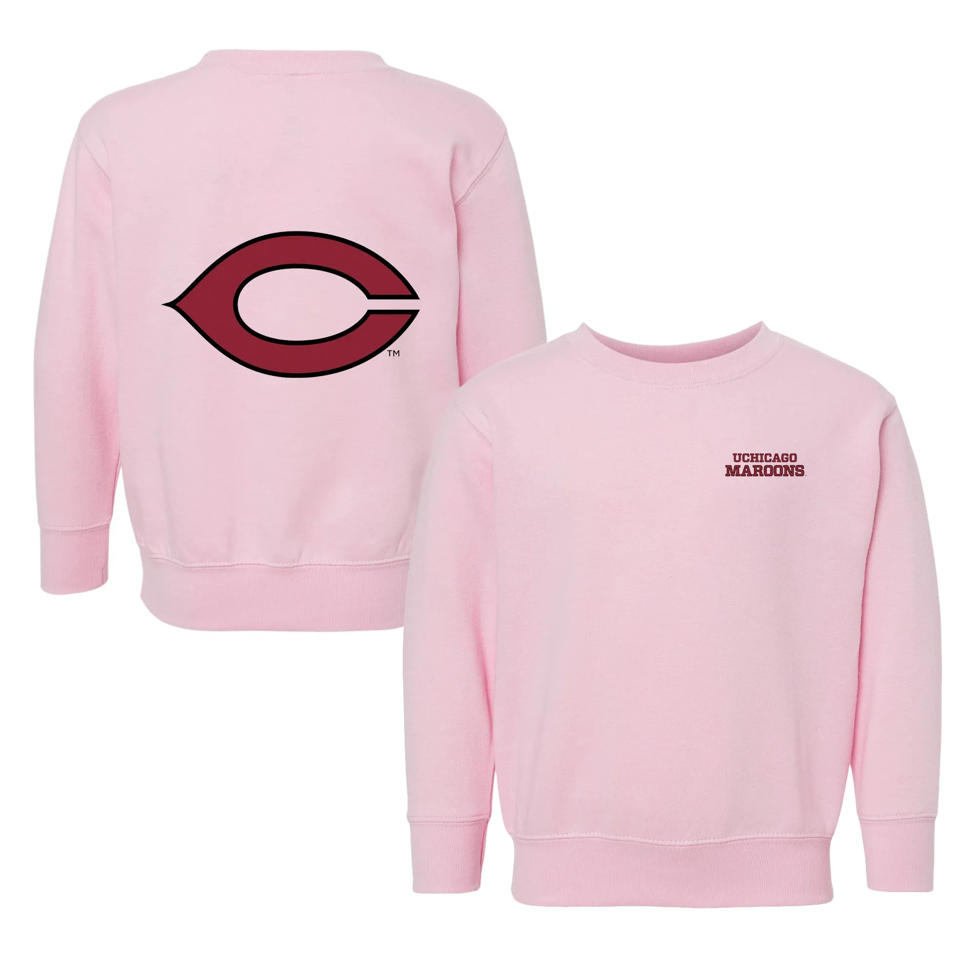 UChicago Maroons Logo Toddler Crewneck Sweatshirt