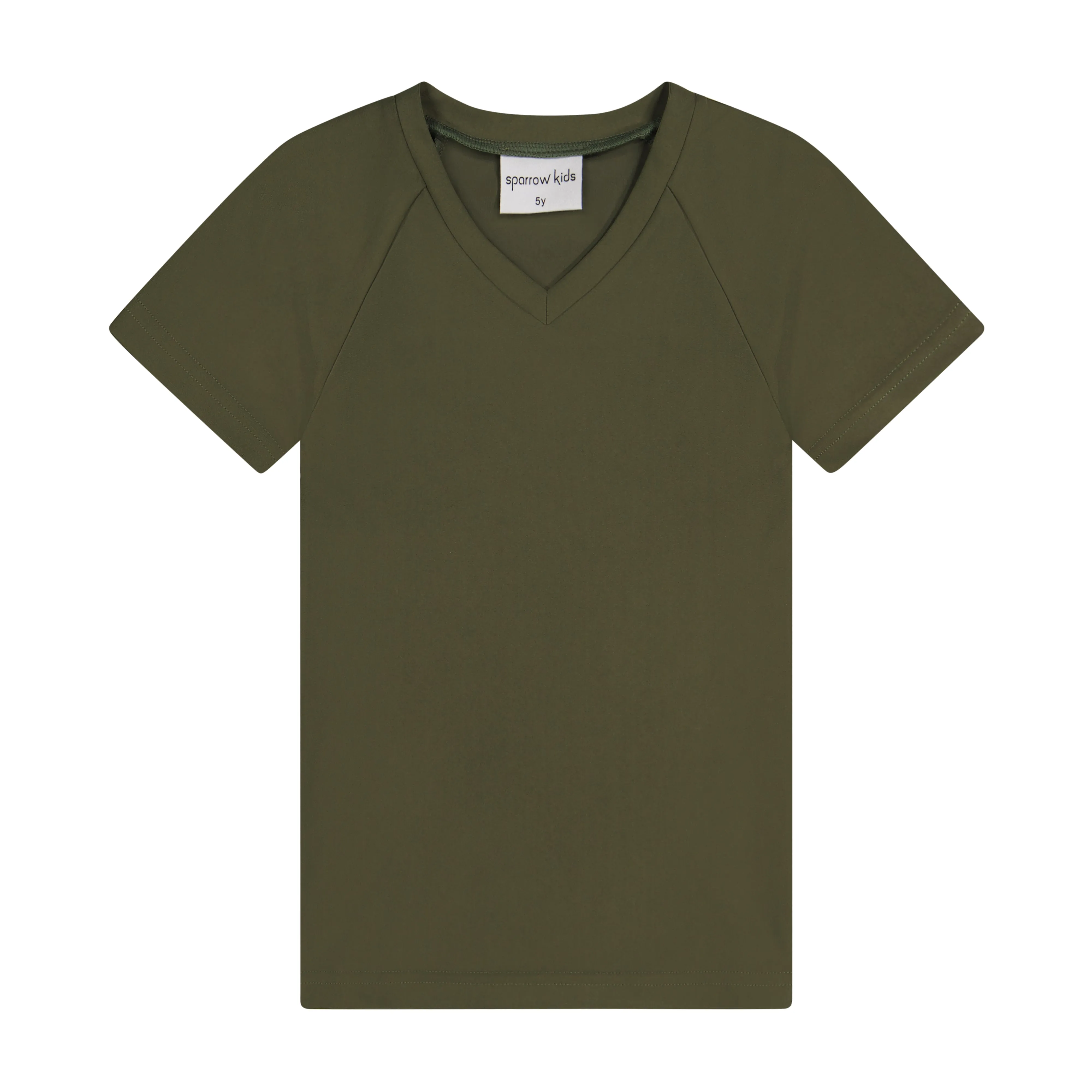 V NECK TEE-Hunter